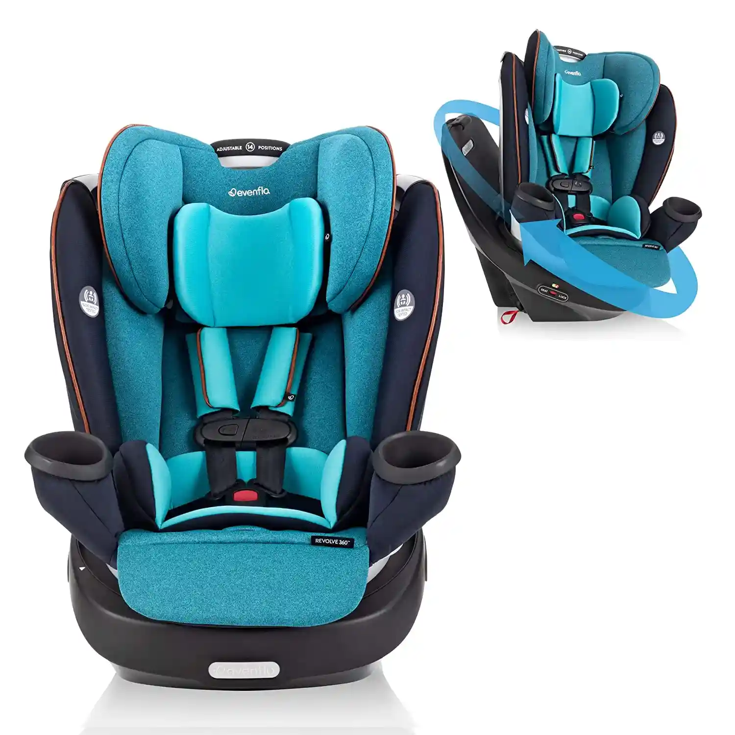 Evenflo Gold Revolve360 All-In-One Rotational Car Seat 