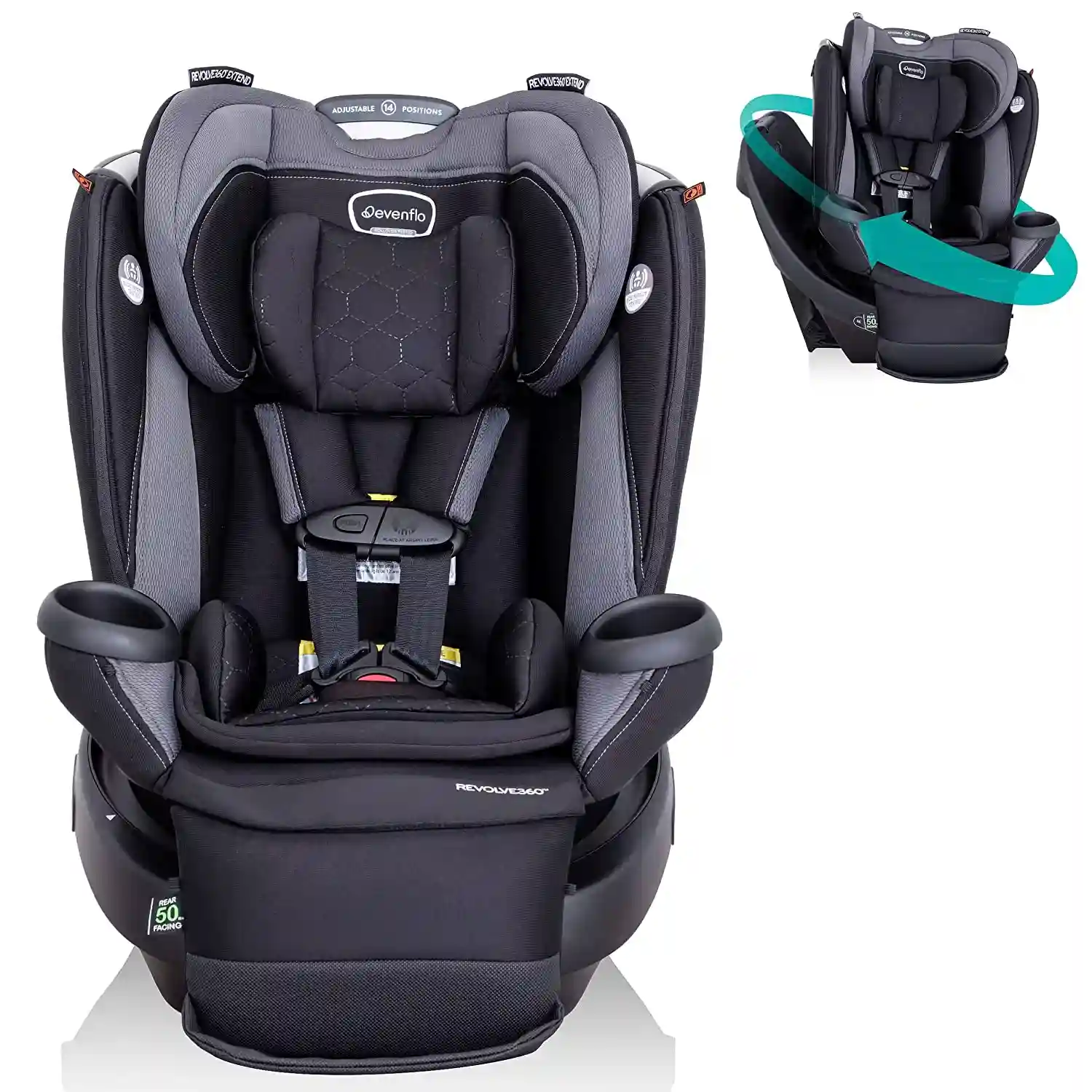 Evenflo Revolve360 Extend All-in-One Rotational Car Seat